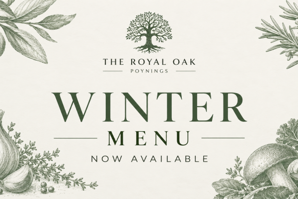 Winter menu now live